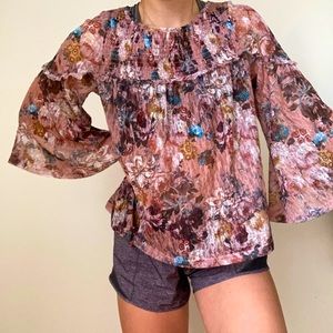 anthropologie long sleeve blouse